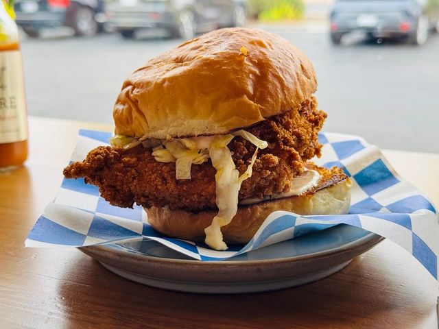 Illustrative photo of a crispy fried chicken sandwich