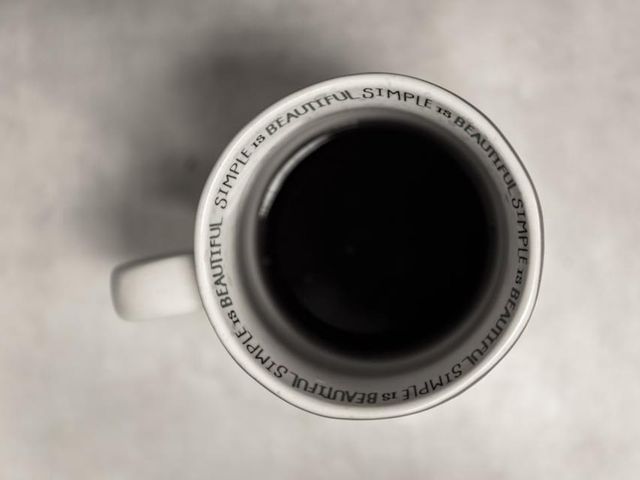 Illustrative photo of a cup of black coffee